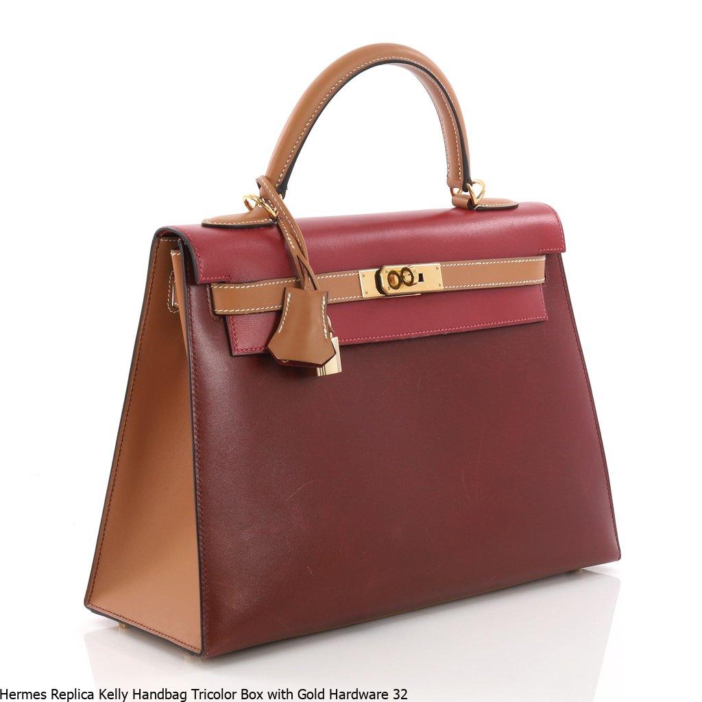 Hermes Replica Kelly Handbag Tricolor 